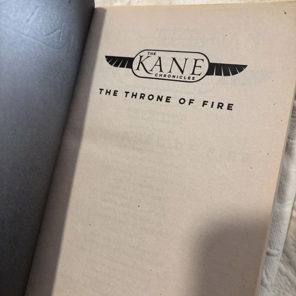The Kane Chronicles, Book Two The Throne of Fire  (Paperback)